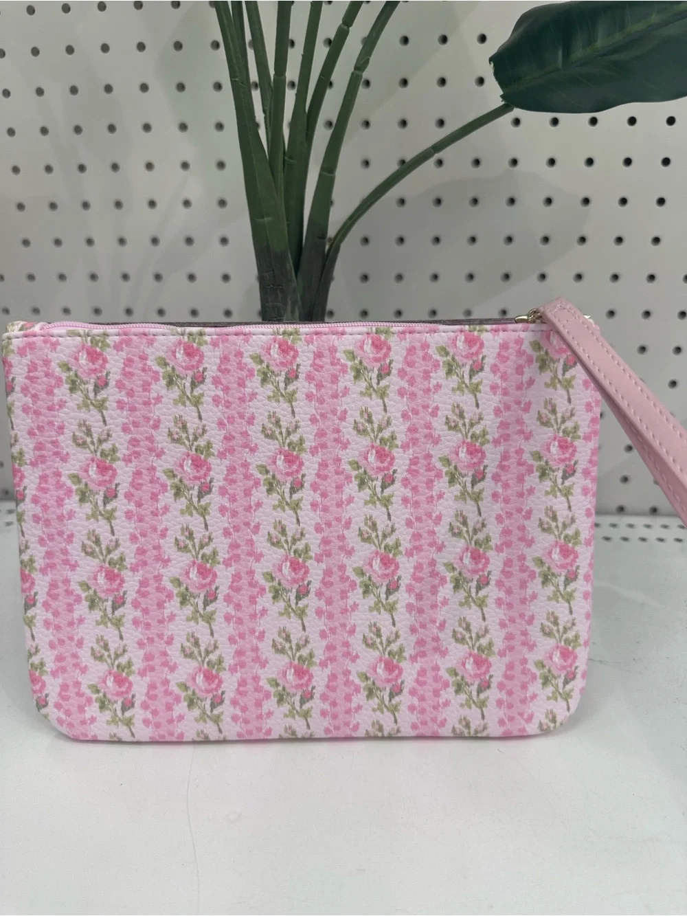 LoveShackFancy x Yoobi Pink Floral Accessory/Cosmetics Pouch